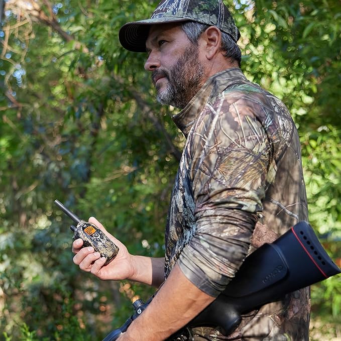 Midland GXT1050VP4 GMRS Two-Way Radio (50-Channel, Long Range, 142 Privacy Codes, SOS, NOAA, Rechargeable Nickle Battery, Mossy Oak Camo, 2-Pack)