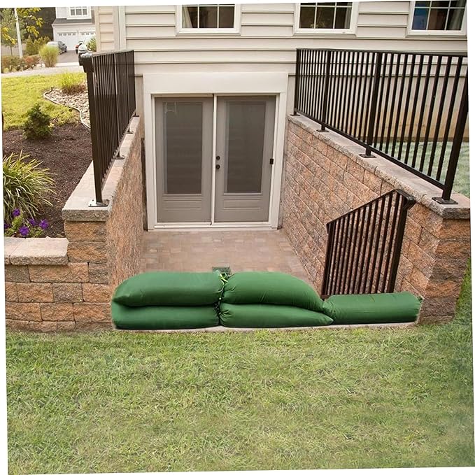 Sand Bags for Flooding 4Pcs Reusable Flood Barrier, 47.2x7.5 Inch Canvas Flood Water Barrier, Suitable for Indoor and Outdoor