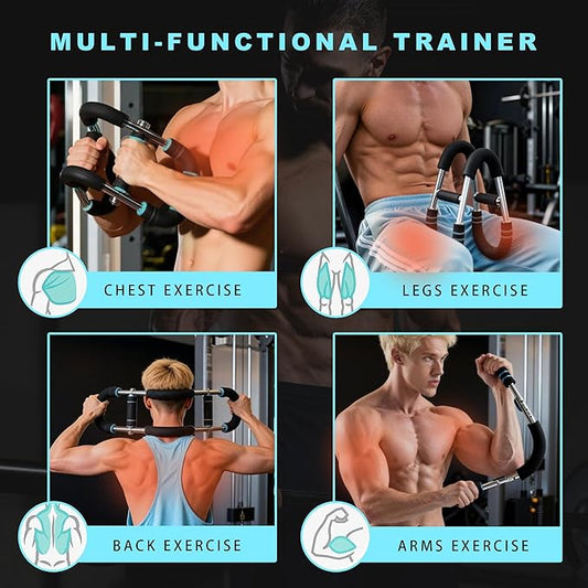 Twister Arm Trainer 40-90Lbs Adjustable Portable Chest Workout Equipment for Men & Women, Upper Body Strength Training Equipment at Home Workout