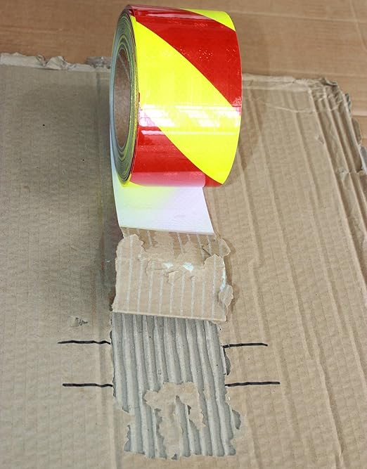 Non Fading Reflective Tape Outdoor Waterproof 3 inch Wide, High Visibility Safety Warning Reflector Sticker Strips (68 feet)