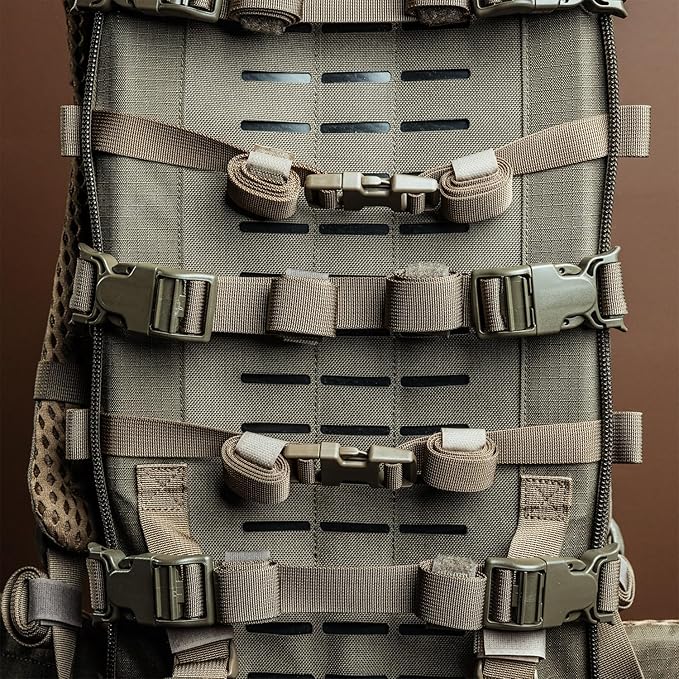 Eberlestock Modframe Hunting Pack Frame – Ultra-Durable, Lightweight Modular Backpack System – Adjustable Fit, Load Shelf, and Compression Straps – Compatible with EMOD Accessories – Dry Earth