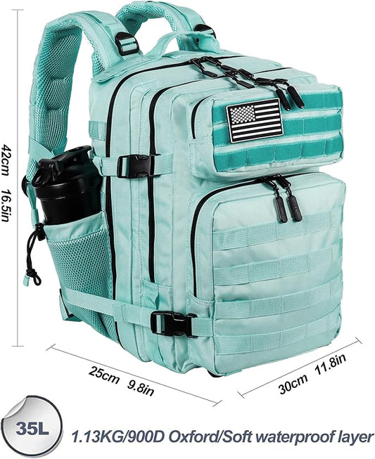 LHI Tactical Military Backpack for Men and Women 25L/35L Army Assault Pack Bag Small Rucksack with Bottle Holder