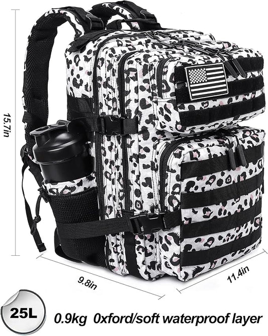 LHI Tactical Military Backpack for Men and Women 25L/35L Army Assault Pack Bag Small Rucksack with Bottle Holder