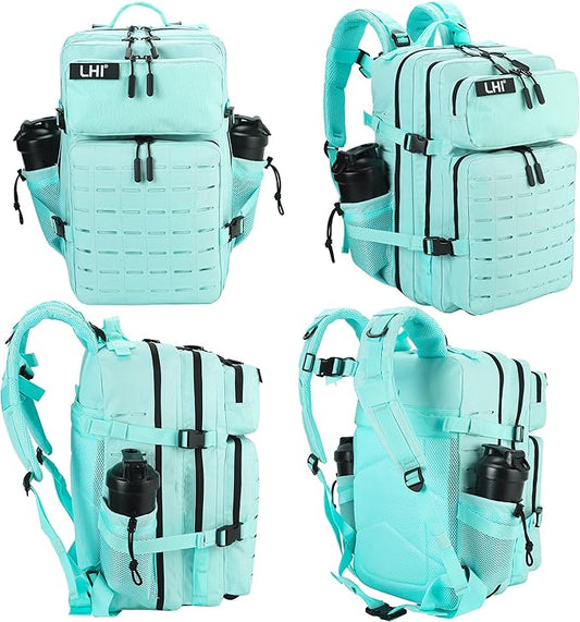 LHI Tactical Military Backpack for Men 25L/45L Large Molle Army Assault Pack 3 Day Hiking Rucksack With Bottle Holder