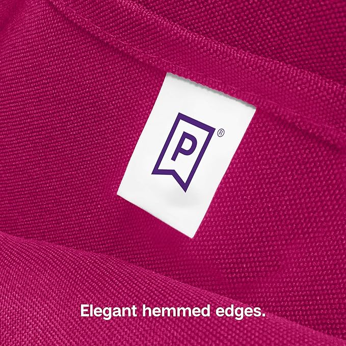Gee Di Moda Round Tablecloth - 108 Inch Fuchsia Round Table Cloth for 48 to 72 Inch Round Tables - Heavy Duty Washable Fabric - for Buffet Table, Holiday Party, Dinner, Wedding & Baby Shower