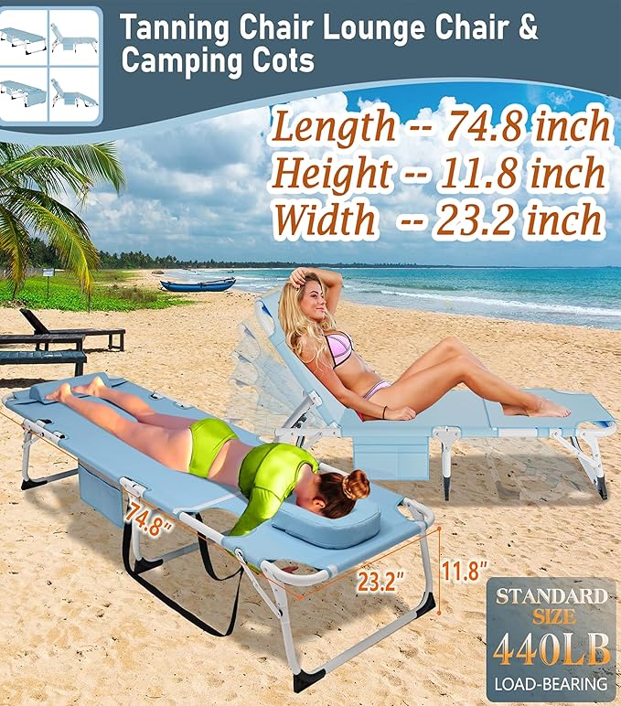 ABORON Heavy-Duty Folding Guest Bed for Adults, 500lb Capacity, Portable Extra Cot with 1245D Double Layer, Ideal for Indoor Guest Stays & Temporary Home Use
