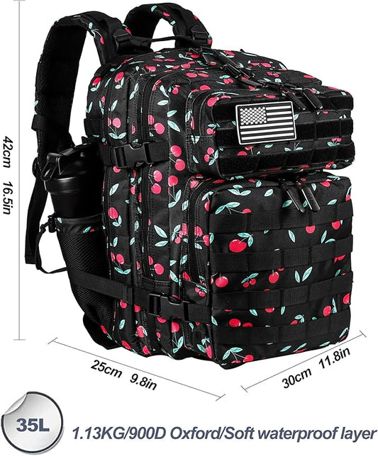 LHI Tactical Military Backpack for Men and Women 25L/35L Army Assault Pack Bag Small Rucksack with Bottle Holder