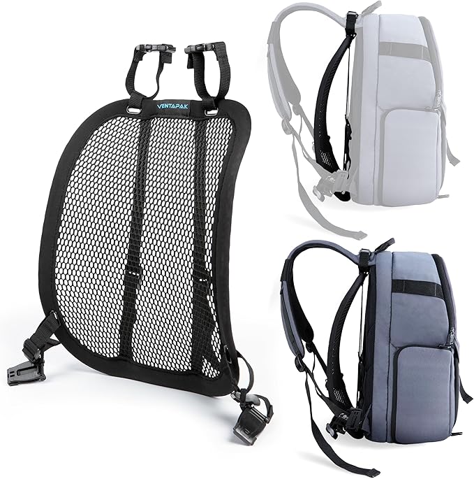 VentaPak Lightweight Ventilation Backpack Spacer - Smaller Support Ventilation Frame for Hiking & Biking Backpacks Small Size 5'6" Torso or Under, Airflow & Reduced Sweat
