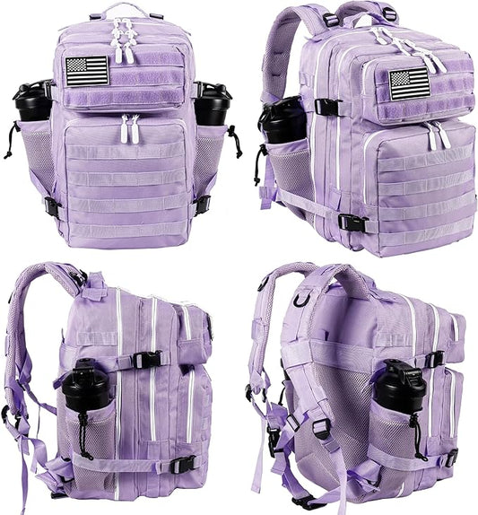 LHI Tactical Military Backpack for Men and Women 25L/35L Army Assault Pack Bag Small Rucksack with Bottle Holder