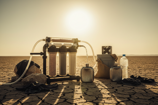 Emergency Water Filtration and Cooling Integration for Extreme Heat Survival