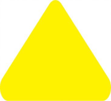 5S Location Marking Arrowhead, 3.5 x 3.5 x3.5"” Arrowhead Shaped Floor Sticker - by Graphical Warehouse – Vibrant Colors (25 Pack) Yellow