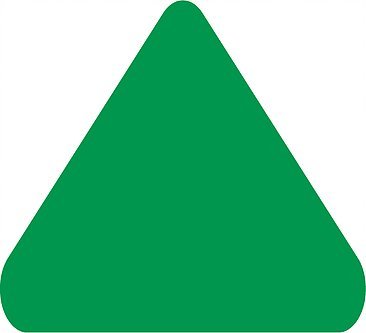 5S Location Marking Arrowhead, 3.5 x 3.5 x3.5"” Arrowhead Shaped Floor Sticker - by Graphical Warehouse – Vibrant Colors (25 Pack) Green