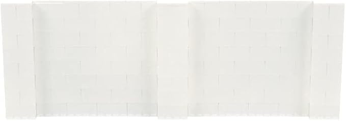 EverBlock 11' x 4' Wall Kit | Modular Building Blocks | Wall System for Building, Display & Structures | Room Divider & Partition | Easy to Connect & Reuse | Indoor & Outdoor Use | Translucent