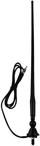 Herdio Waterproof Marine Radio Antenna 3.0mm Connector Rubber Duck Dipole Flexible Mast FM AM Antenna for Boat Car ATV UTV RZR SPA