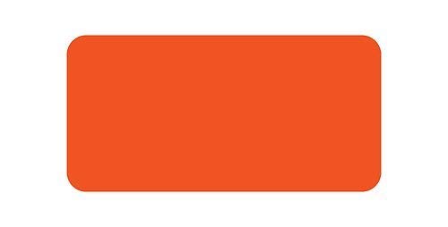 5S Location Marking Dash (Various Sizes Available) Durable Dash Shaped Floor Marker by Graphical Warehouse- Vibrant Colors, Rounded Corners (6x2" (50 Pack), Orange)
