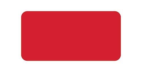 5S Location Marking Dash - Adhesive Dash Shaped Floor Marker by Graphical Warehouse - Rounded Corners (3x1.5 (50 Pack), Red)