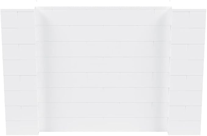 EverBlock 6' x 4' Wall Kit | Modular Building Blocks | Wall System for Building, Display & Structures | Room Divider & Partition | Easy to Connect & Reuse | Indoor & Outdoor Use | White