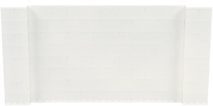EverBlock 8' x 4' Wall Kit | Modular Building Blocks | Wall System for Building, Display & Structures | Room Divider & Partition | Easy to Connect & Reuse | Indoor & Outdoor Use | Translucent
