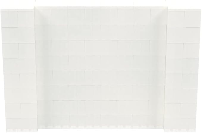 EverBlock 6' x 4' Wall Kit | Modular Building Blocks | Wall System for Building, Display & Structures | Room Divider & Partition | Easy to Connect & Reuse | Indoor & Outdoor Use | Translucent
