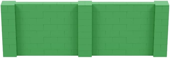 EverBlock 12' x 4' Wall Kit | Modular Building Blocks | Wall System for Building, Display & Structures | Room Divider & Partition | Easy to Connect & Reuse | Indoor & Outdoor Use | Green