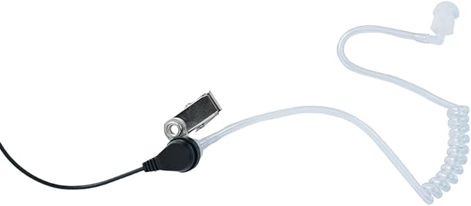 VX-261 Covert Acoustic Tube Earpiece Headset Compatible with Motorola Vertex Standard Radio EVX-261 VX-231 EVX-531 EVX-534 VX-180 VX-298 VX-350 VX-351 Radio Walkie Talkie with PTT Mic,2 Packs