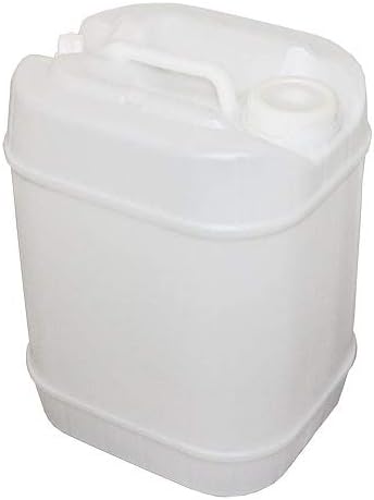 Air Sea Containers | 19L / 5Gallon White Jerrican | White Jerrican Jug | Food Grade Quality | BPA Free | Perfect Container to Ship Chemicals & Liquids | Easy Stacking HDPE Containers