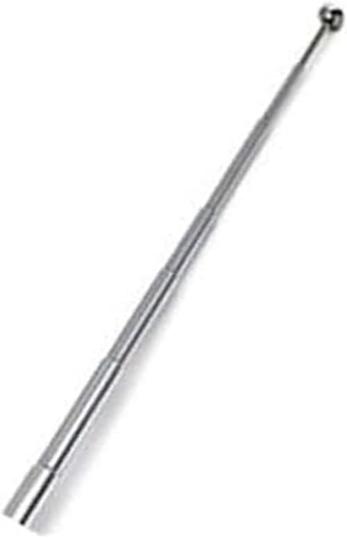 Universal Telescopic M3 Male Thread Antenna 7 Sections AM FM Stainless Steel Replacement Aerial for Radio Equipment Television and Ham Radio Users