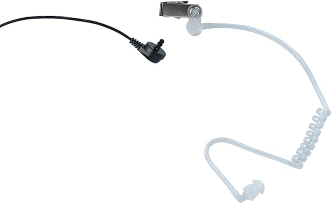 Covert Acoustic Tube Earpiece Headset Compatible with Motorola CLS1410 CLS1110 BPR40 CP200 CP200D CP185 CP100 RDM2070D - Walkie Talkie Radio with PTT Mic (20 Packs)