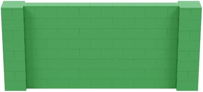 EverBlock 9' x 4' Wall Kit | Modular Building Blocks | Wall System for Building, Display & Structures | Room Divider & Partition | Easy to Connect & Reuse | Indoor & Outdoor Use | Green