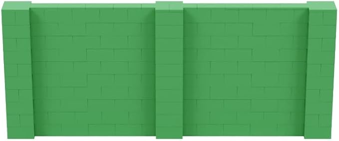 EverBlock 12' x 5' Wall Kit | Modular Building Blocks | Wall System for Building, Display & Structures | Room Divider & Partition | Easy to Connect & Reuse | Indoor & Outdoor Use | Green