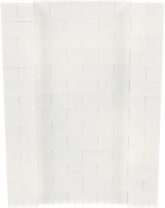 EverBlock 5’ x 7’ Wall Kit | Modular Building Blocks | Wall System for Building, Display & Structures | Room Divider & Partition | Easy to Connect & Reuse | Indoor & Outdoor Use | Translucent