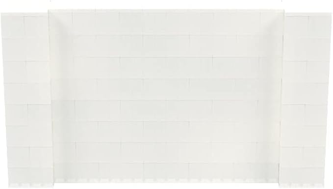 EverBlock 7' x 4' Wall Kit | Modular Building Blocks | Wall System for Building, Display & Structures | Room Divider & Partition | Easy to Connect & Reuse | Indoor & Outdoor Use | Translucent