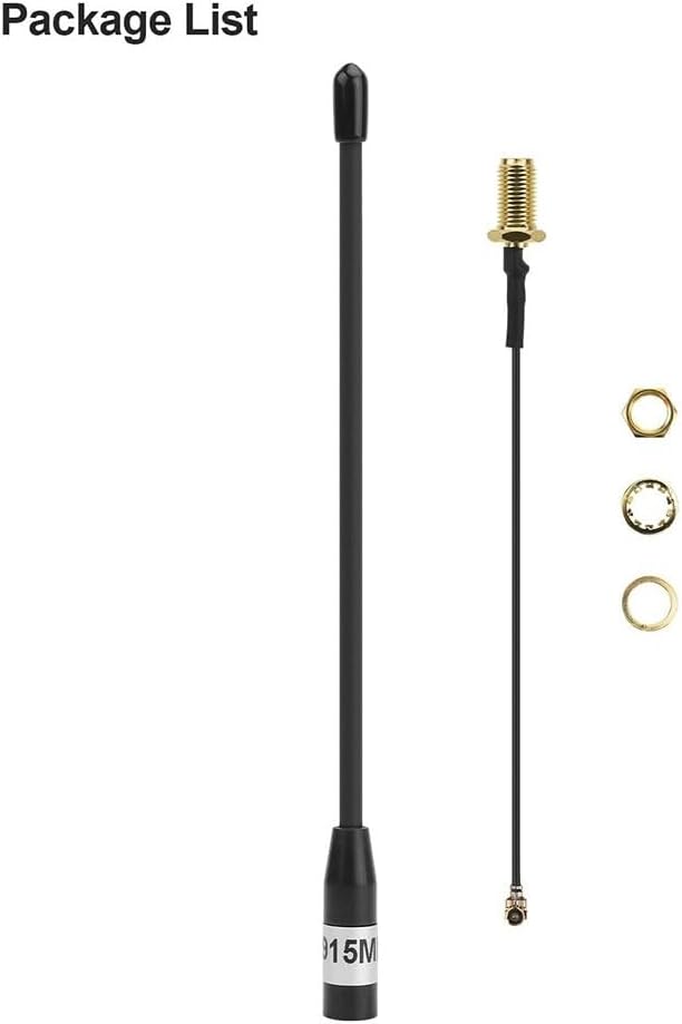 915MHz 10DBi Outdoor Antenna - Copper Construction Weather-Resistant RF Male Connector U.FL IPX Feeder Cable For Handheld Two-Way Radio Scanner Industrial Use