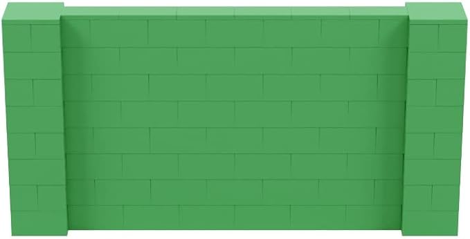 EverBlock 8' x 4' Wall Kit | Modular Building Blocks | Wall System for Building, Display & Structures | Room Divider & Partition | Easy to Connect & Reuse | Indoor & Outdoor Use | Green