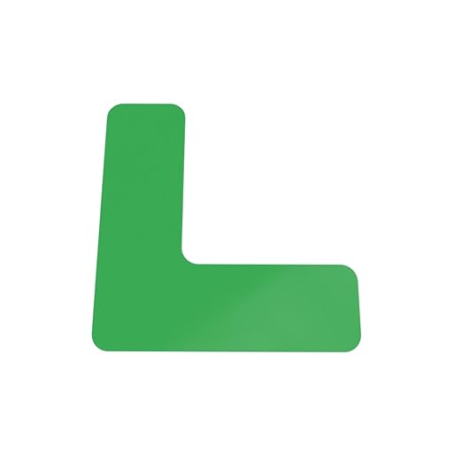 Rounded Adhesive Floor Corners - 6" x 6" x 2" (25/Pack) Green