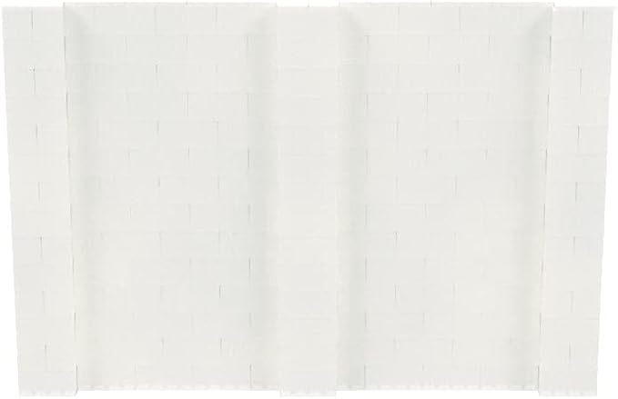 EverBlock 10’ x 7’ Wall Kit | Modular Building Blocks | Wall System for Building, Display & Structures | Room Divider & Partition | Easy to Connect & Reuse | Indoor & Outdoor Use | Translucent