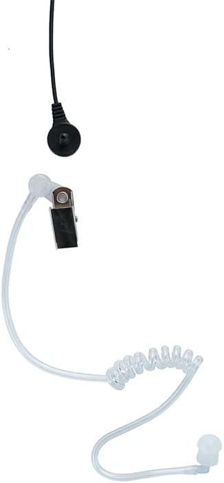 Walkie Talkie Earpiece Mic PTT for Baofeng UV-5R UV-82 BF-888S BF-F8HP Kenwood TK-2107 NX-1300 RT15 RT21 RT22 RT68 H-777 H-777S K1 Arcshell ar-5 Two Way Radio with Covert Acoustic Tube,10 Pack