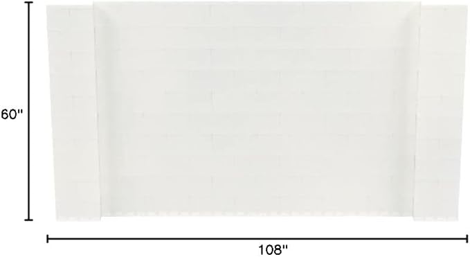 EverBlock 9' x 5' Wall Kit | Modular Building Blocks | Wall System for Building, Display & Structures | Room Divider & Partition | Easy to Connect & Reuse | Indoor & Outdoor Use | Translucent