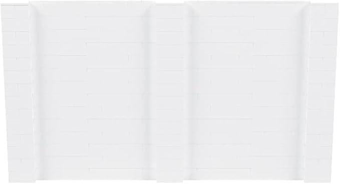 EverBlock 12’ x 7’ Wall Kit | Modular Building Blocks | Wall System for Building, Display & Structures | Room Divider & Partition | Easy to Connect & Reuse | Indoor & Outdoor Use | White