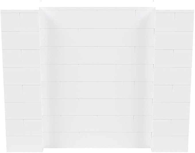 EverBlock 5' x 4' Wall Kit | Modular Building Blocks | Wall System for Building, Display & Structures | Room Divider & Partition | Easy to Connect & Reuse | Indoor & Outdoor Use | White