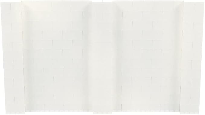 EverBlock 10' x 6' Wall Kit | Modular Building Blocks | Wall System for Building, Display & Structures | Room Divider & Partition | Easy to Connect & Reuse | Indoor & Outdoor Use | Translucent