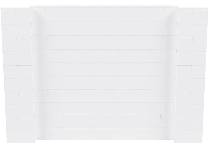 EverBlock 7' x 5' Wall Kit | Modular Building Blocks | Wall System for Building, Display & Structures | Room Divider & Partition | Easy to Connect & Reuse | Indoor & Outdoor Use | White