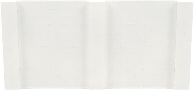 EverBlock 12' x 6' Wall Kit | Modular Building Blocks | Wall System for Building, Display & Structures | Room Divider & Partition | Easy to Connect & Reuse | Indoor & Outdoor Use | Translucent