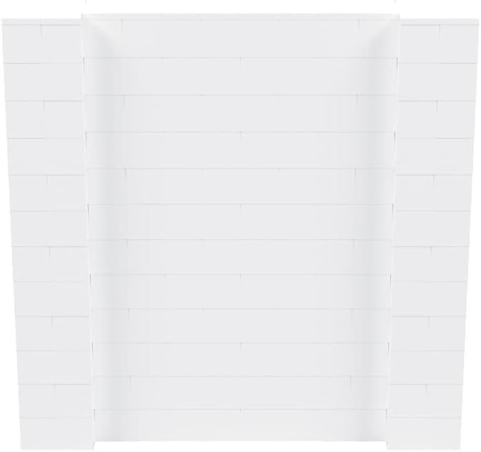 EverBlock 6' x 6' Wall Kit | Modular Building Blocks | Wall System for Building, Display & Structures | Room Divider & Partition | Easy to Connect & Reuse | Indoor & Outdoor Use | White