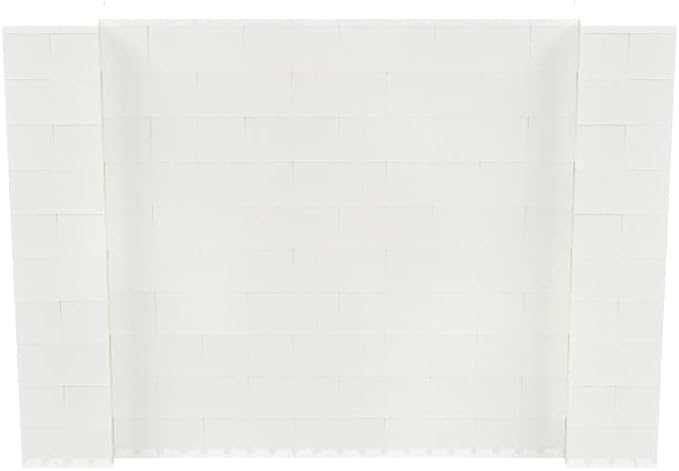 EverBlock 7' x 5' Wall Kit | Modular Building Blocks | Wall System for Building, Display & Structures | Room Divider & Partition | Easy to Connect & Reuse | Indoor & Outdoor Use | Translucent