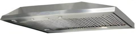 60-inch Range Hood Insert with Inline Remote Blower, CT Copper Tailor 1260CFM Kitchen Vent Hood, 4-Speed Exhaust Fan, 4 LED Lights, 8" Round Ducted,Baffle Filters, in Stainless Steel