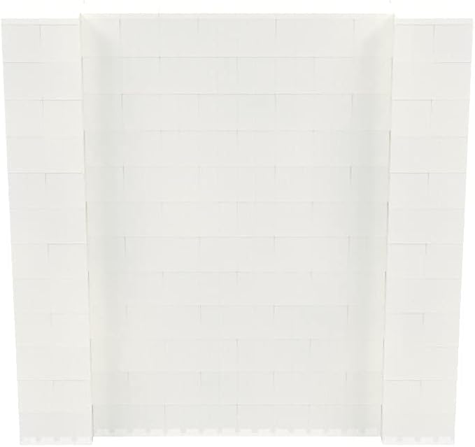 EverBlock 6' x 6' Wall Kit | Modular Building Blocks | Wall System for Building, Display & Structures | Room Divider & Partition | Easy to Connect & Reuse | Indoor & Outdoor Use | Translucent