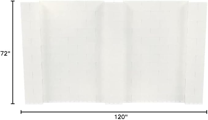 EverBlock 10' x 6' Wall Kit | Modular Building Blocks | Wall System for Building, Display & Structures | Room Divider & Partition | Easy to Connect & Reuse | Indoor & Outdoor Use | Translucent