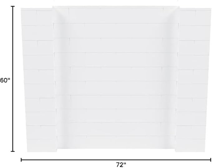 EverBlock 6' x 5' Wall Kit | Modular Building Blocks | Wall System for Building, Display & Structures | Room Divider & Partition | Easy to Connect & Reuse | Indoor & Outdoor Use | White