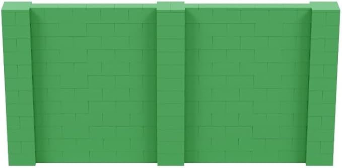 EverBlock 12' x 6' Wall Kit | Modular Building Blocks | Wall System for Building, Display & Structures | Room Divider & Partition | Easy to Connect & Reuse | Indoor & Outdoor Use | Green